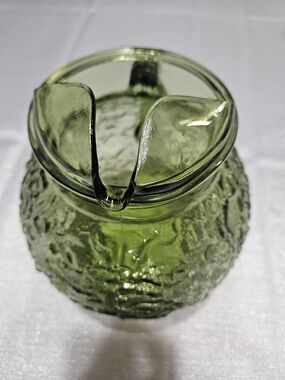 Anchor Hocking Avacado Green Glass Pitcher